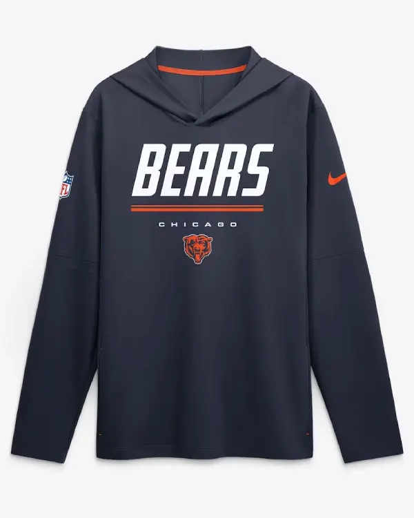 Chicago Bears Nike Sideline Game Hooded T-Shirt