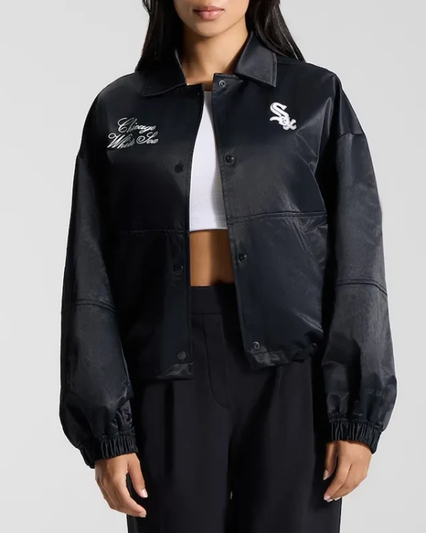 Chicago White Sox Coaches Black Full-Button Jacket
