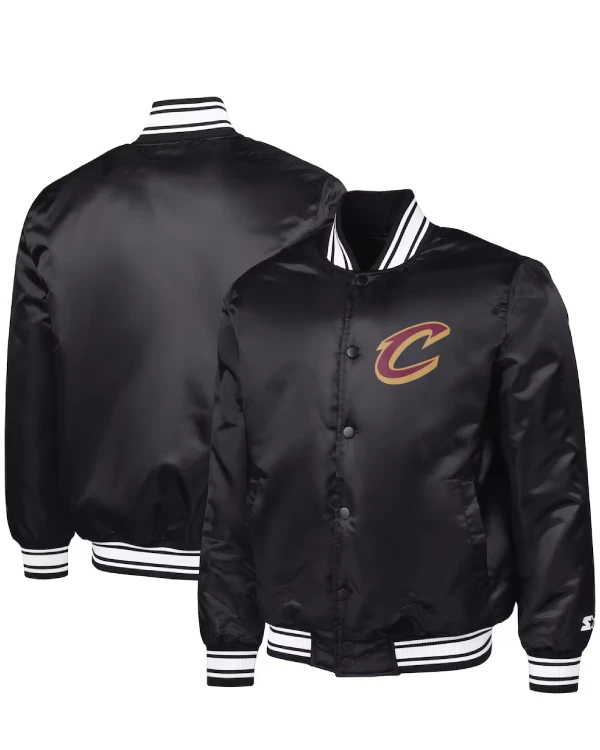 Cleveland Cavaliers Black Satin Jacket