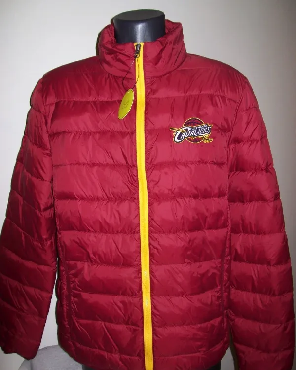 Cleveland Cavaliers Full Zip Red Puffer Jacket