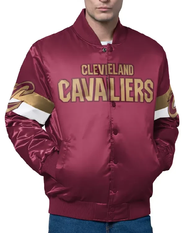 Cleveland Cavaliers Satin Varsity Jacket