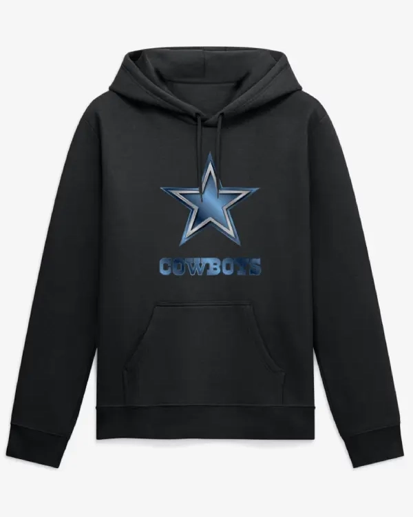 Dallas Cowboys Big & Tall Metallic Mascot Hoodie
