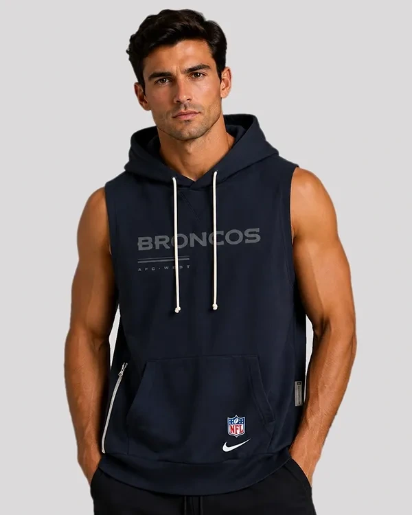 Denver Broncos 2026 Sideline Sleeveless Hoodie