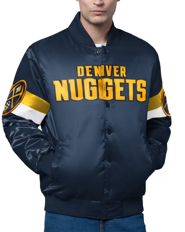 Denver Nuggets Full-Snap Satin Jacket