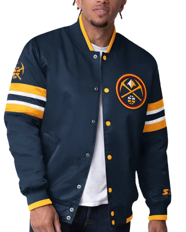 Denver Nuggets Full-Snap Starter Varsity Jacket
