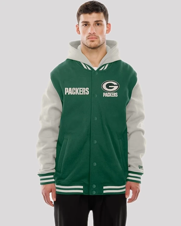 Green Bay Packers 2026 New Era Hoodie Jacket
