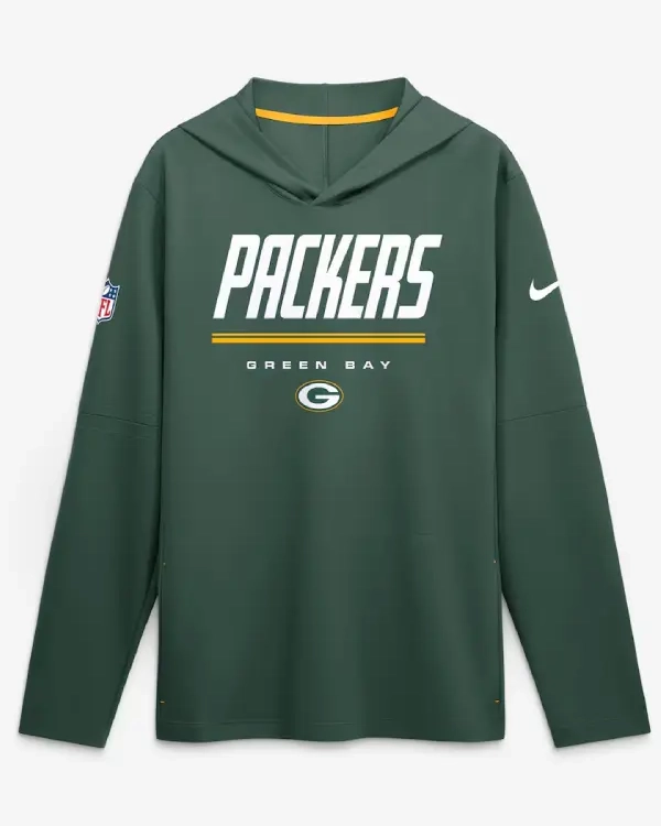 Green Bay Packers Nike Sideline Game Hooded T-Shirt