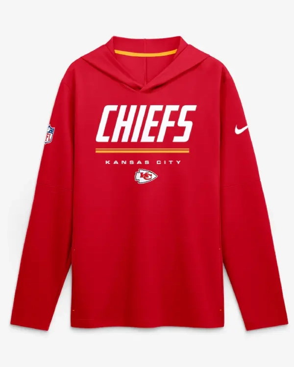 Kansas City Chiefs Nike Sideline Game Hooded T-Shirt