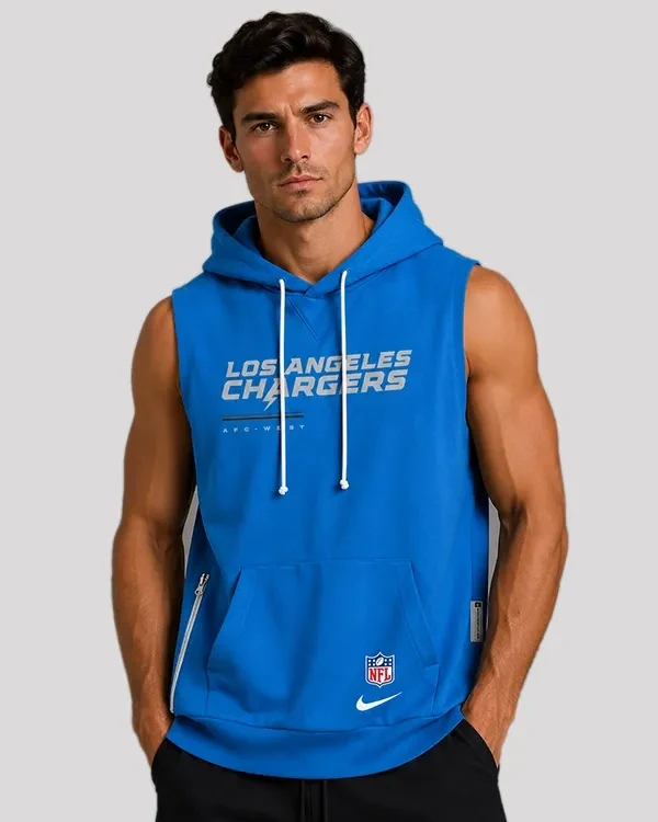 Los Angeles Chargers 2026 Sideline Sleeveless Hoodie