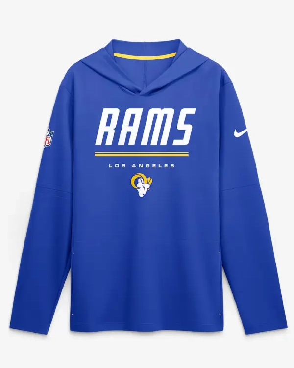 Los Angeles Rams Nike Sideline Game Hooded T-shirt
