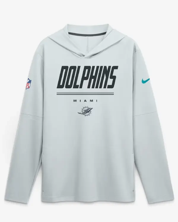 Miami Dolphins Nike Sideline Game Hooded T-Shirt