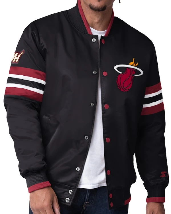 Miami Heat Full-Snap Starter Varsity Jacket