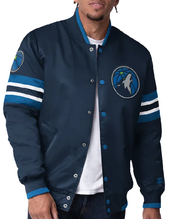 Minnesota Timberwolves Full-Snap Starter Varsity Jacket