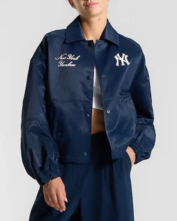 NY Yankees Coaches True Navy Full-Button Jacket