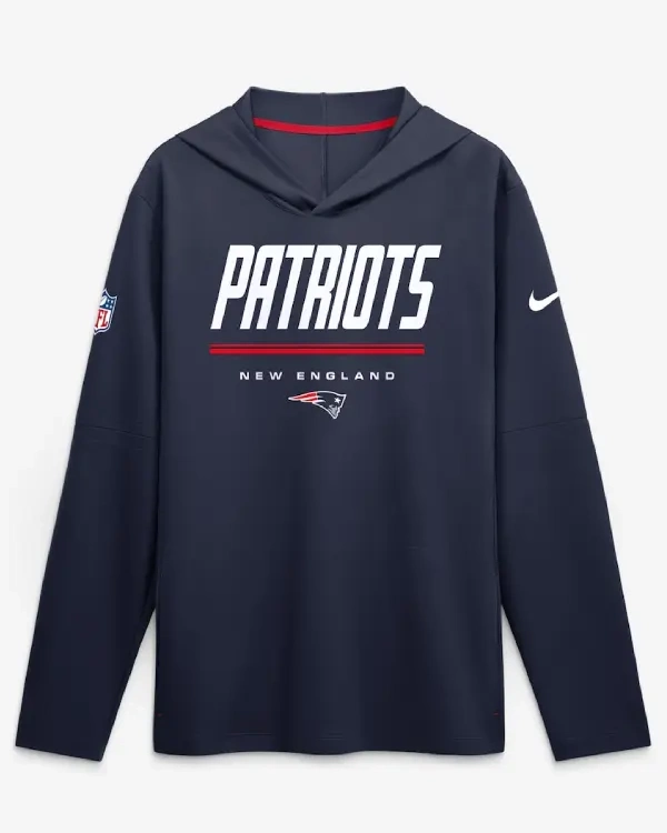 New England Patriots Nike Sideline Game Hooded T-Shirt