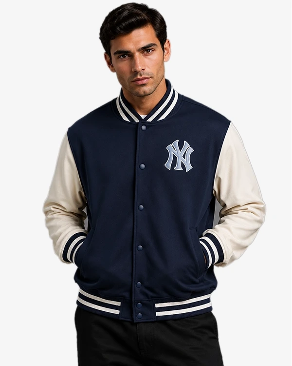 New Era x New York 2026 Yankees MLB Unisex Full-Snap Fleece Bomber Jacket