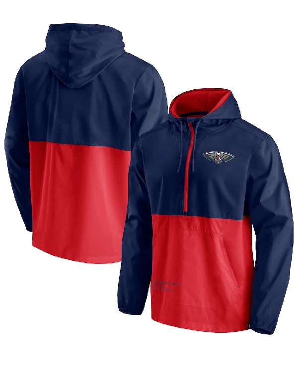 New Orleans Pelicans Half-Zip Windbreaker Jacket