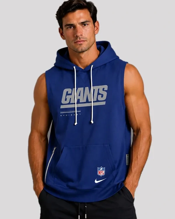 New York Giants 2026 Sideline Sleeveless Hoodie