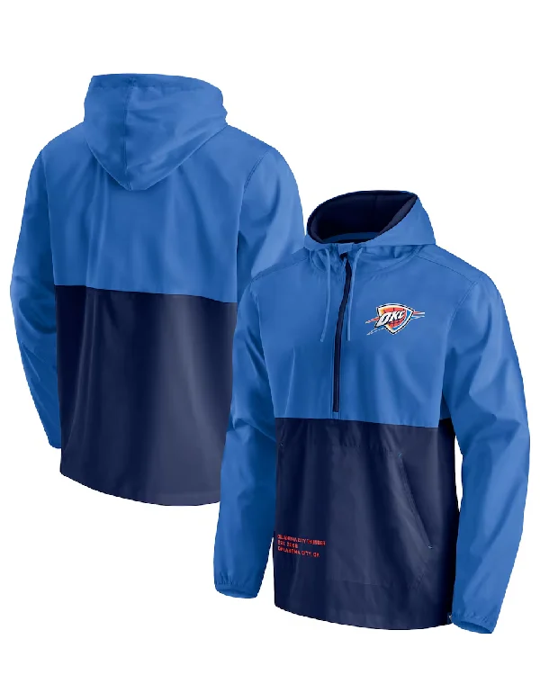Oklahoma City Thunder Half-Zip Windbreaker Jacket