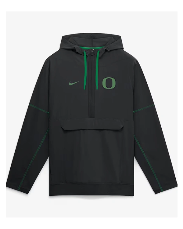 Oregon Ducks 2026 Sideline Anorak Half-Zip Jacket
