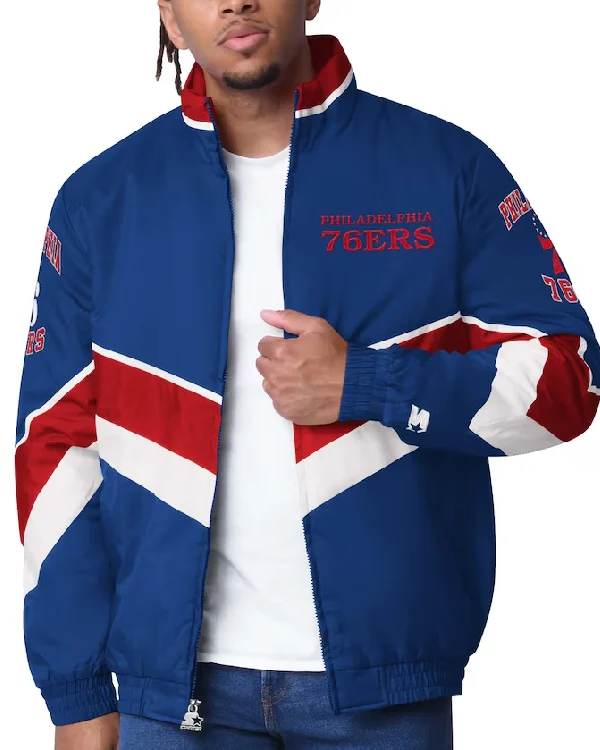 Philadelphia 76ers Full-Zip Starter Jacket