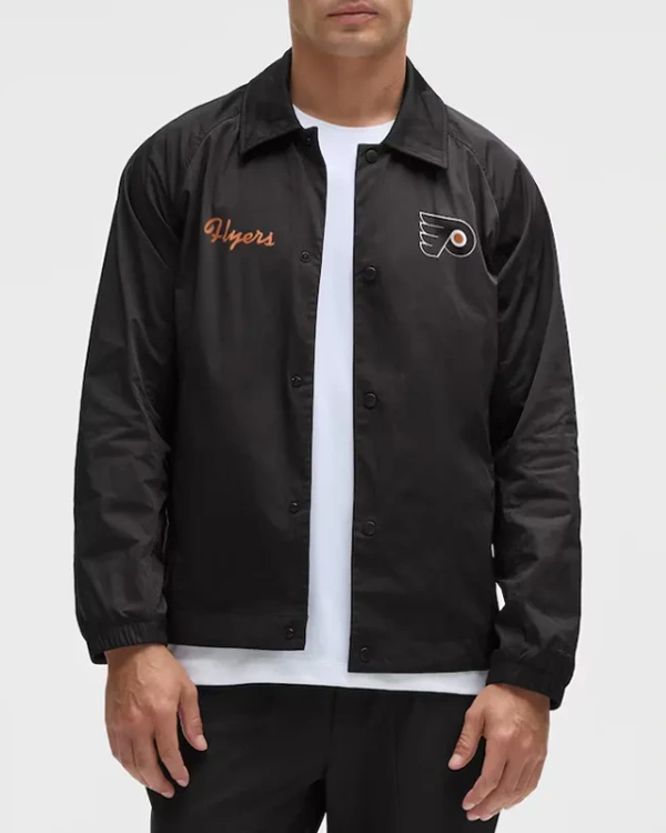 Philadelphia Flyers Coaches Black Full-Button Jacket
