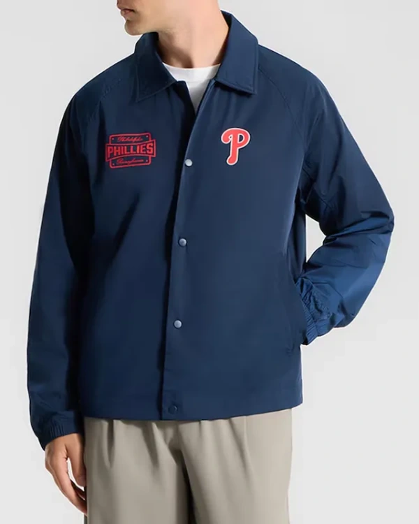 Philadelphia Phillies Coaches True Navy Jacket