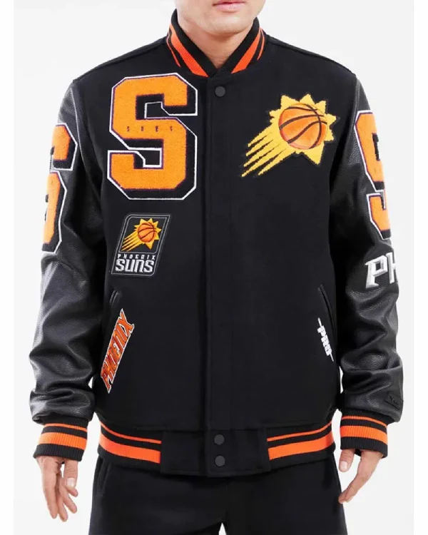 Phoenix Suns Black Varsity Jacket