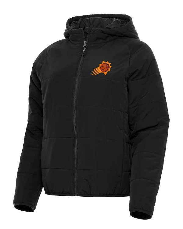 Phoenix Suns Full-Zip Black Puffer Jacket