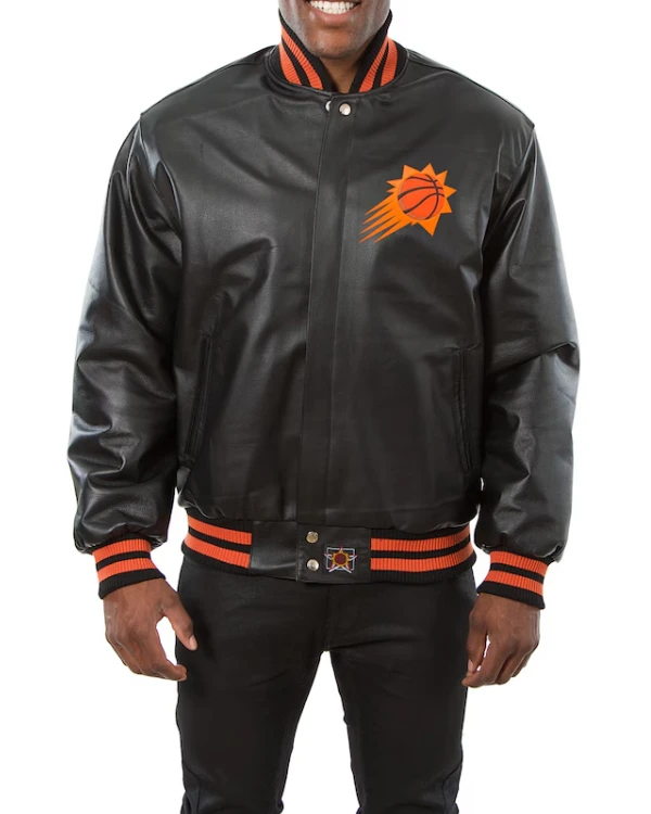 Phoenix Suns Leather Varsity Jacket