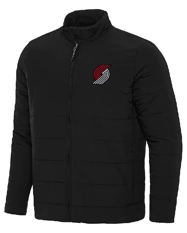 Portland Trail Blazers Black Puffer Jacket
