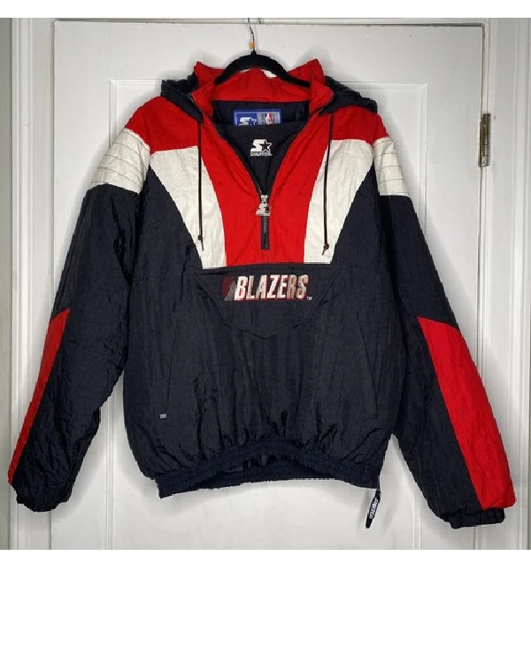 Portland Trail Blazers Pullover Starter Hooded Jacket