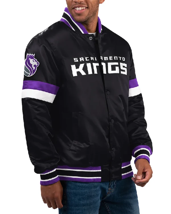Sacramento Kings Full-Snap Varsity Jacket