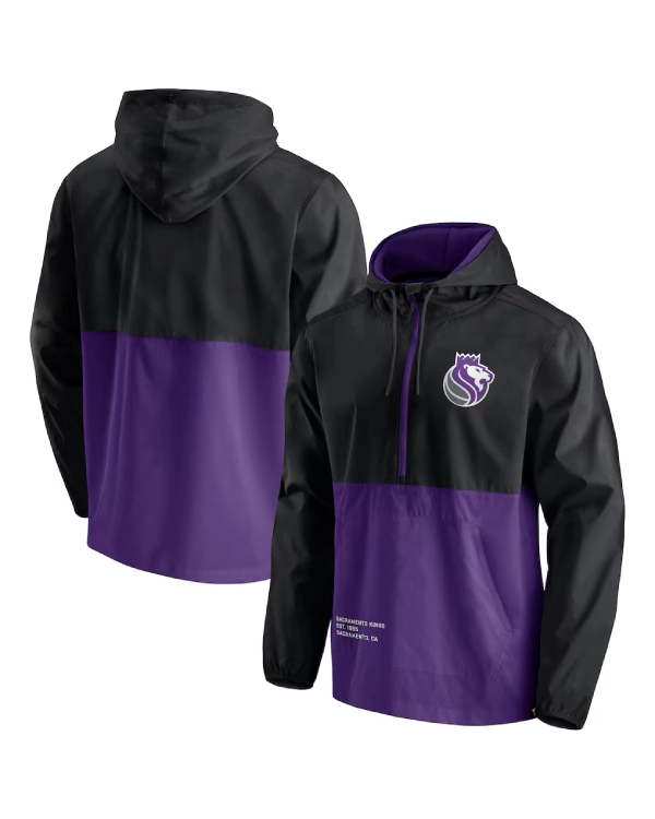 Sacramento Kings Half-Zip Hooded Jacket