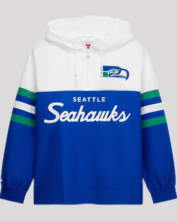 Seattle Seahawks Head Coach Anorak Windbreaker Jacket