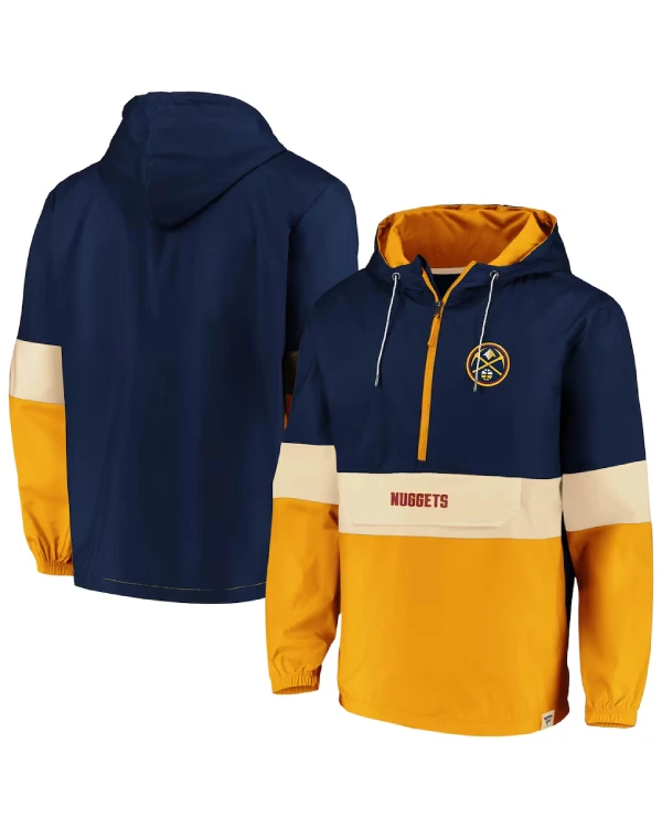 Standard Denver Nuggets Half-Zip Hooded Jacket
