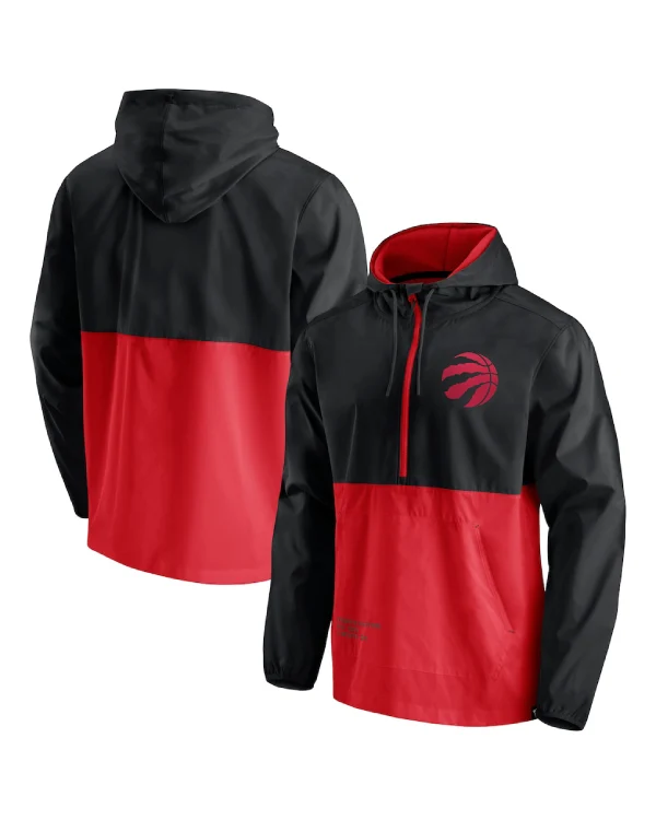 Toronto Raptors Half-Zip Hooded Jacket