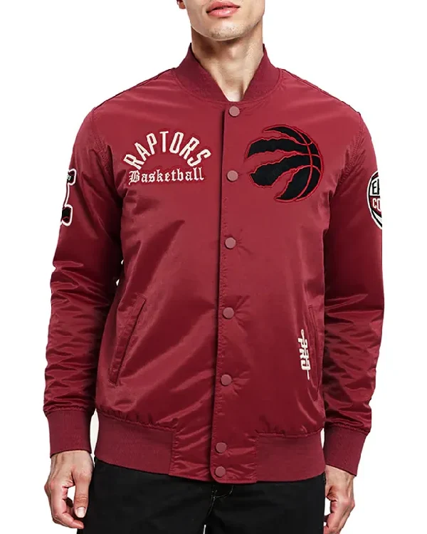 Toronto Raptors Modern Originals Cardinal Satin Jacket