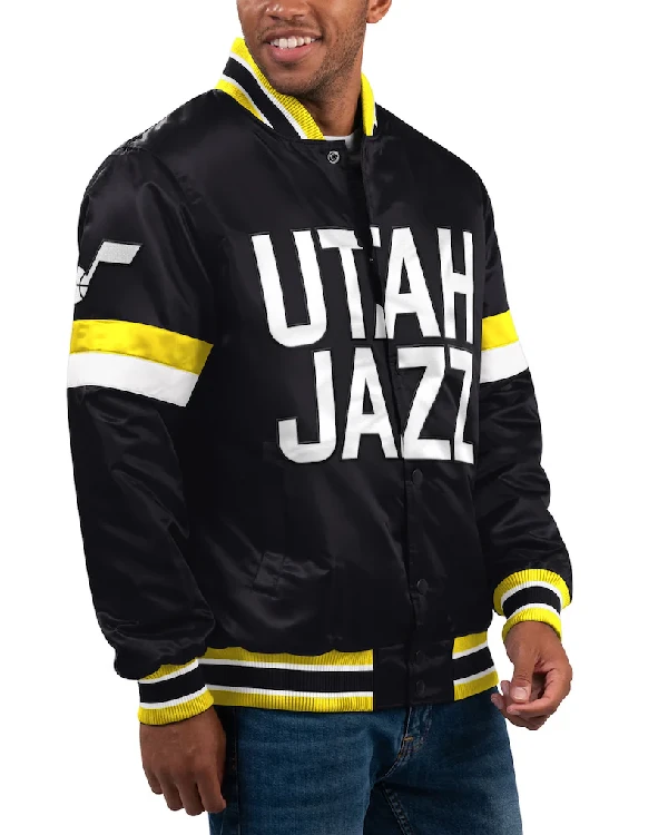 Utah Jazz Full-Snap Starter Varsity Jacket