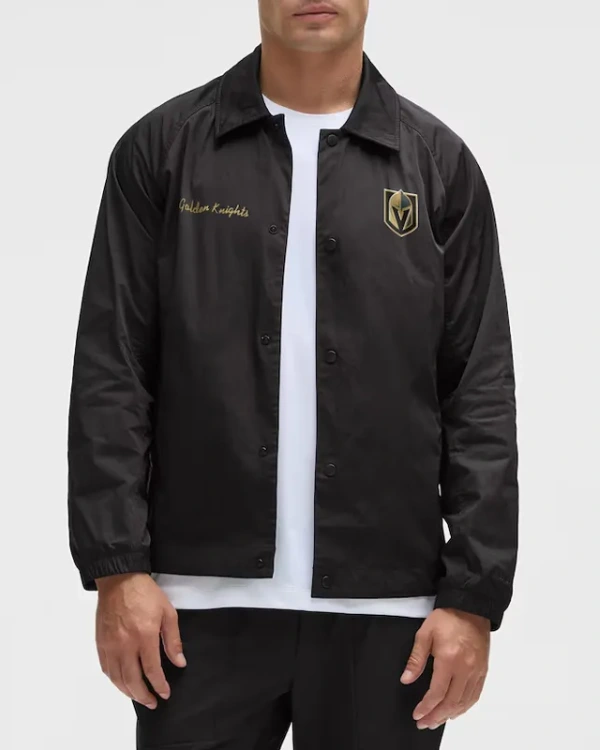Vegas Golden Knights Coaches Black Full-Button Jacket