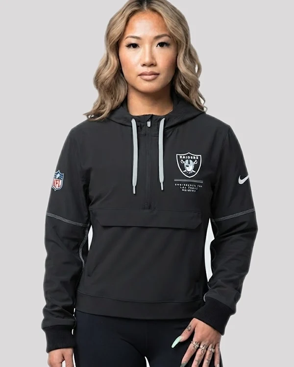 Womens Las Vegas Raiders 2026 Sideline Anorak Jacket