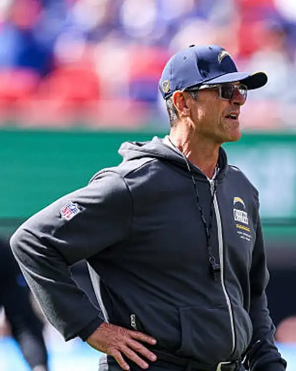 2026 Jim Harbaugh Los Angeles Chargers Zip Hoodie