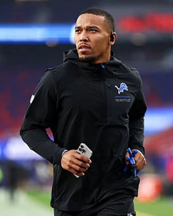 Amon-Ra St. Brown 2026 Detroit Lions Sideline Anorak Jacket