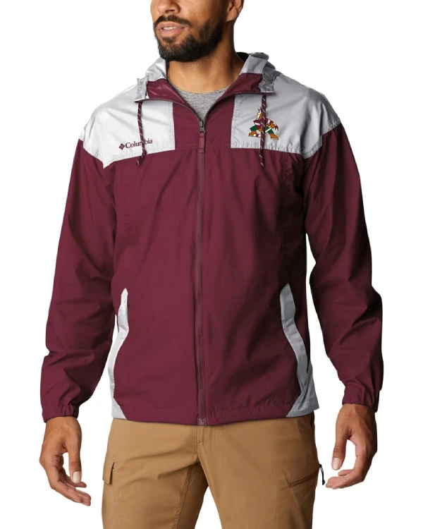 Arizona Coyotes Full-Zip Windbreaker Hooded Jacket