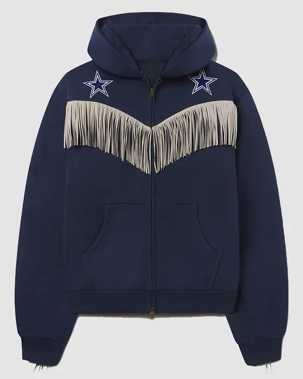 Austin Post x Dallas Cowboys Fringe Full-Zip Hoodie