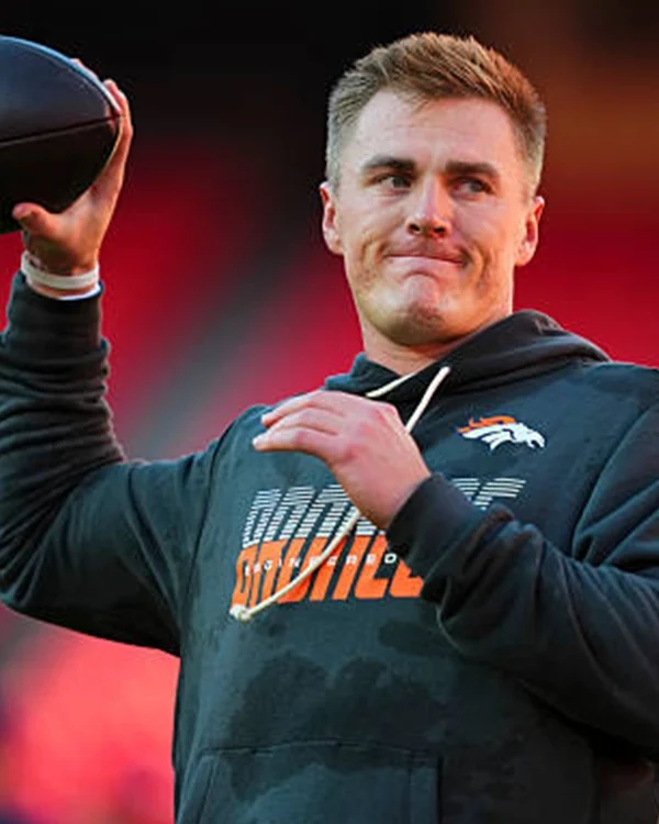 Bo Nix 2026 Denver Broncos Sideline Hoodie
