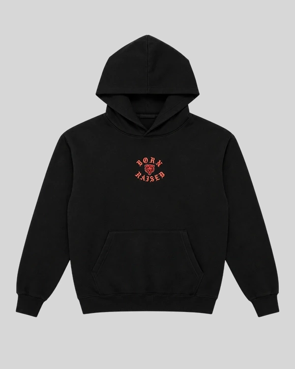 Born x Raised Chicago Bears Chrome Rocker Black Hoodie