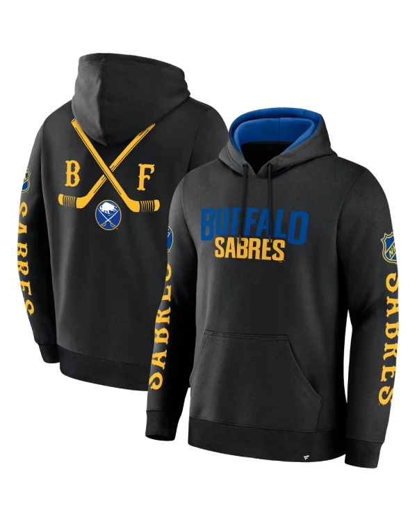 Buffalo Sabres Black Pullover Fleece Hoodie