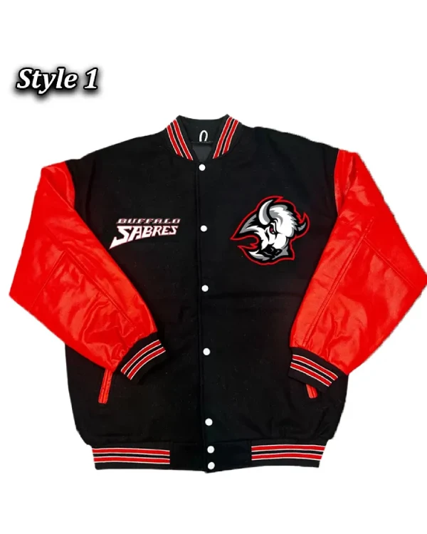 Buffalo Sabres Full-Snap Varsity Jacket