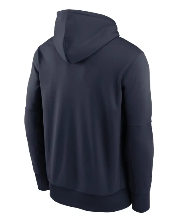 Buy Men’s Chicago Bears Nike Navy Toss Sweep Therma-FIT Hoodie For Sale